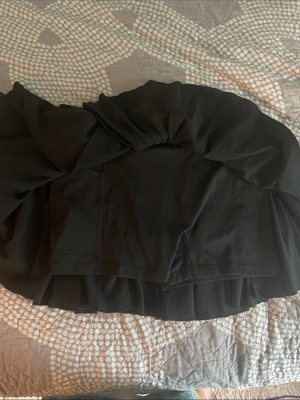 Nike Black Layered Ruffle Athletic Skort - Picture 2 of 3